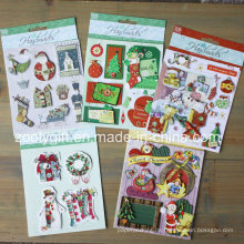 Fertigen Sie 3D Dimensional Scrapbook handgemachte Papier Aufkleber Weihnachten 3D Aufkleber